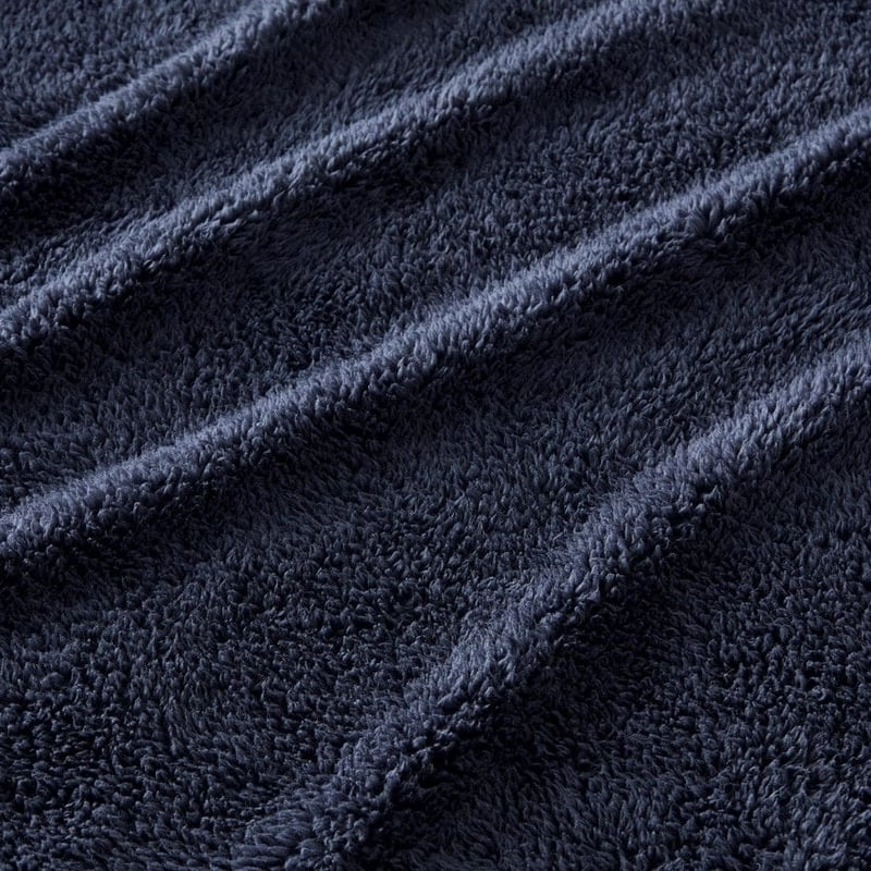 Kyrie Navy Fleece Throw