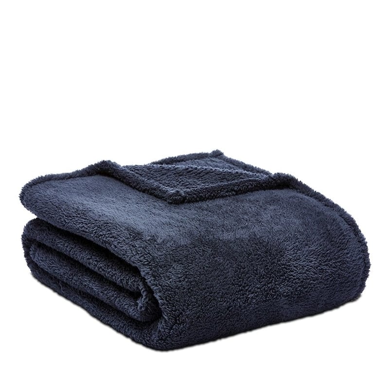Sherpa Navy Blanket