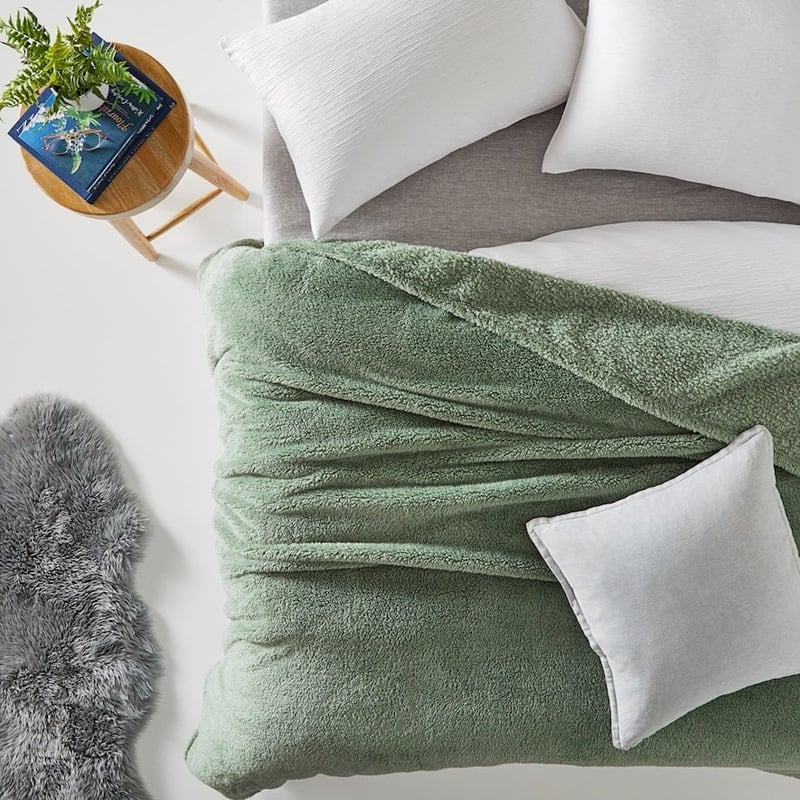 Kyrie Sage Fleece Blanket