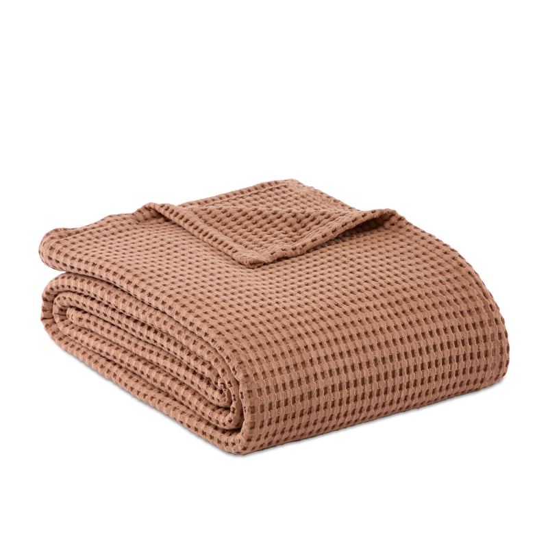 European Collection Turkish Cotton Desert Sand Waffle Blanket