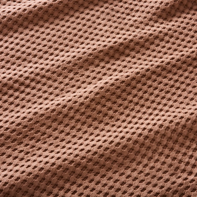 European Collection Turkish Cotton Desert Sand Waffle Blanket