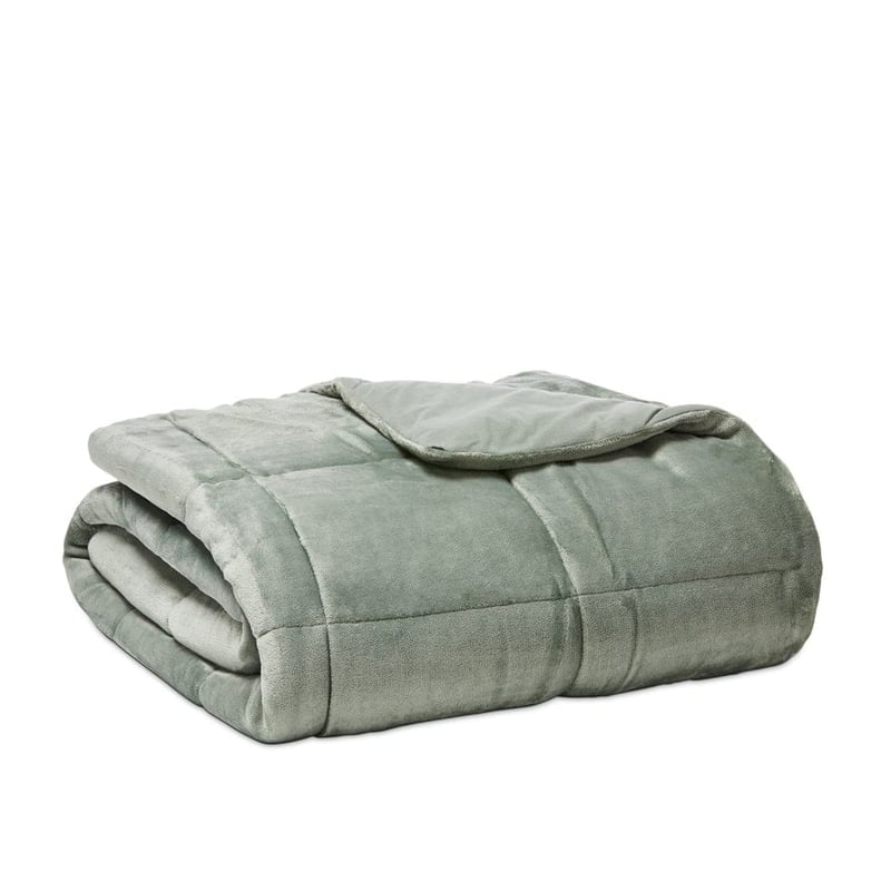 Plush Sage Quilted Blanket