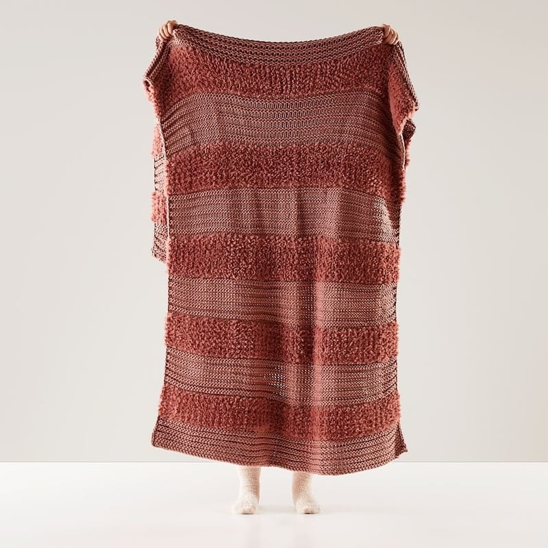 Kirby Rosewood Stripe Throw