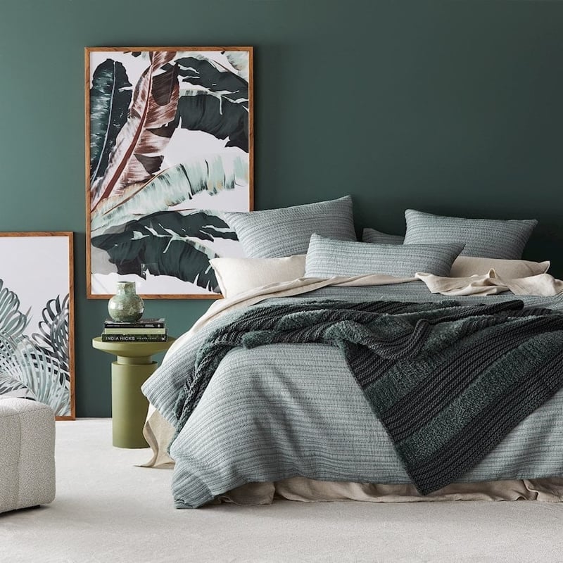 Kirby Winter Green Stripe Throw