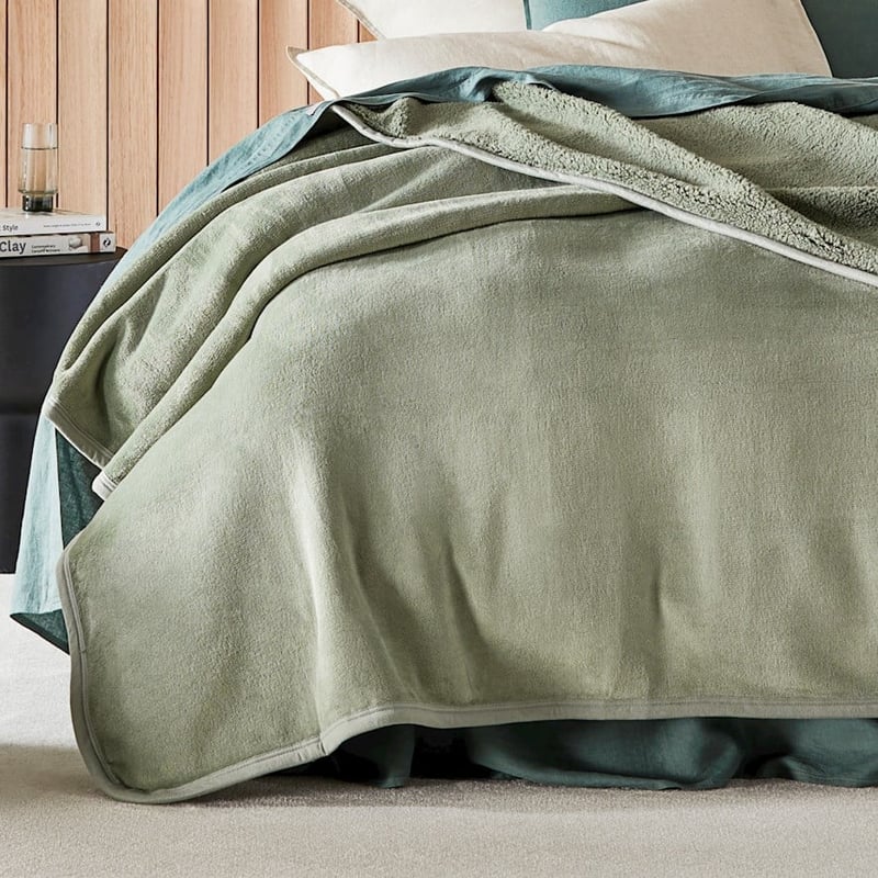 Sherpa Sage Blanket