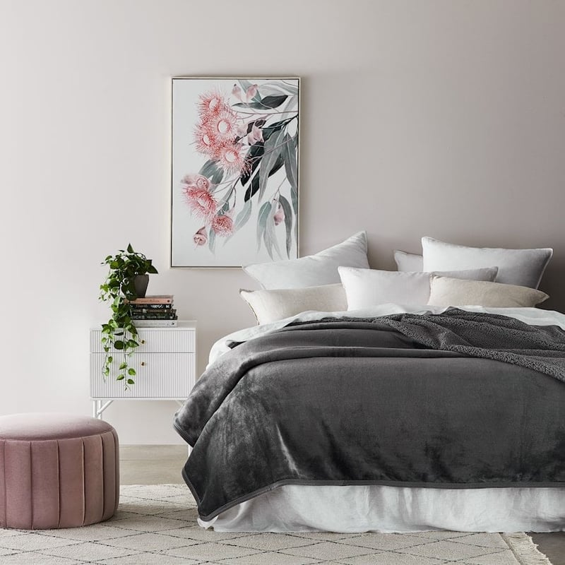 Sherpa Storm Grey Blanket