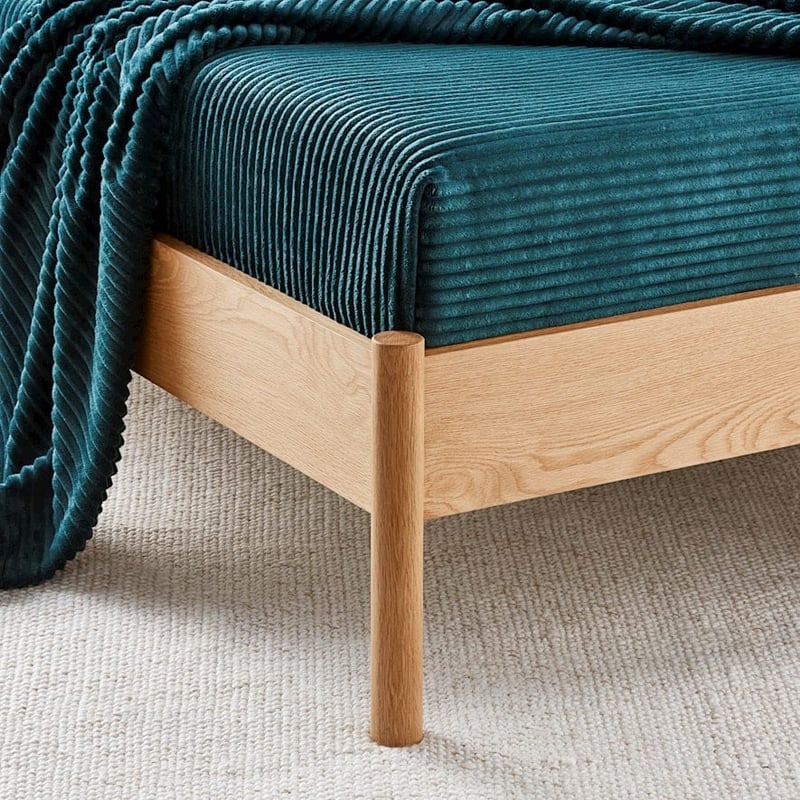 Evan Forest Ribbed Blanket