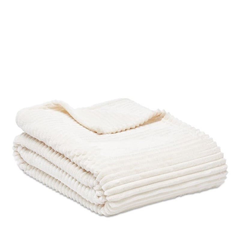 Evan Natural Ribbed Blanket