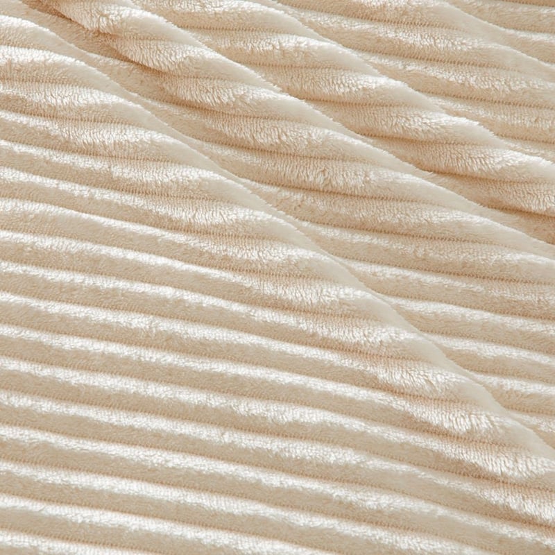 Evan Natural Ribbed Blanket