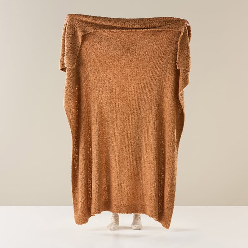 Manhattan Caramel Boucle Throw