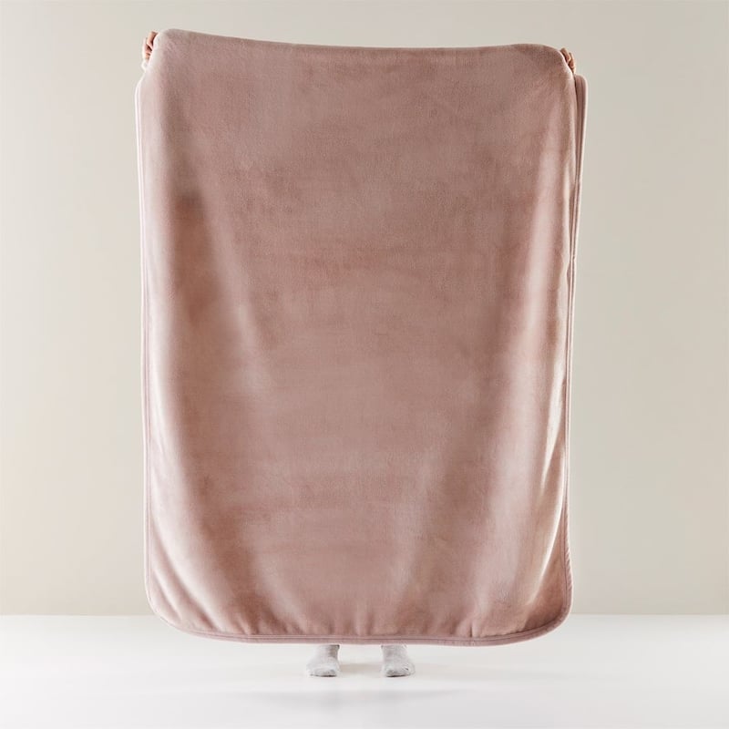 Sherpa Pink Salt Throw