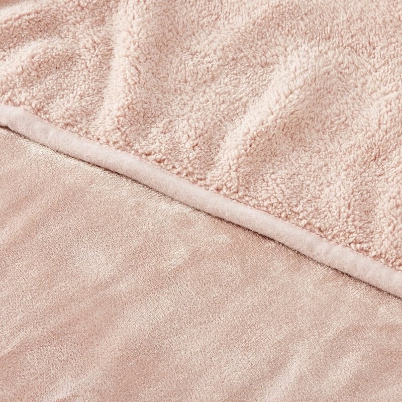Sherpa Pink Salt Throw