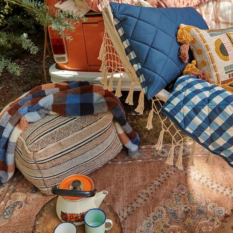 Sherpa Welcome Home Check Print Throw 
