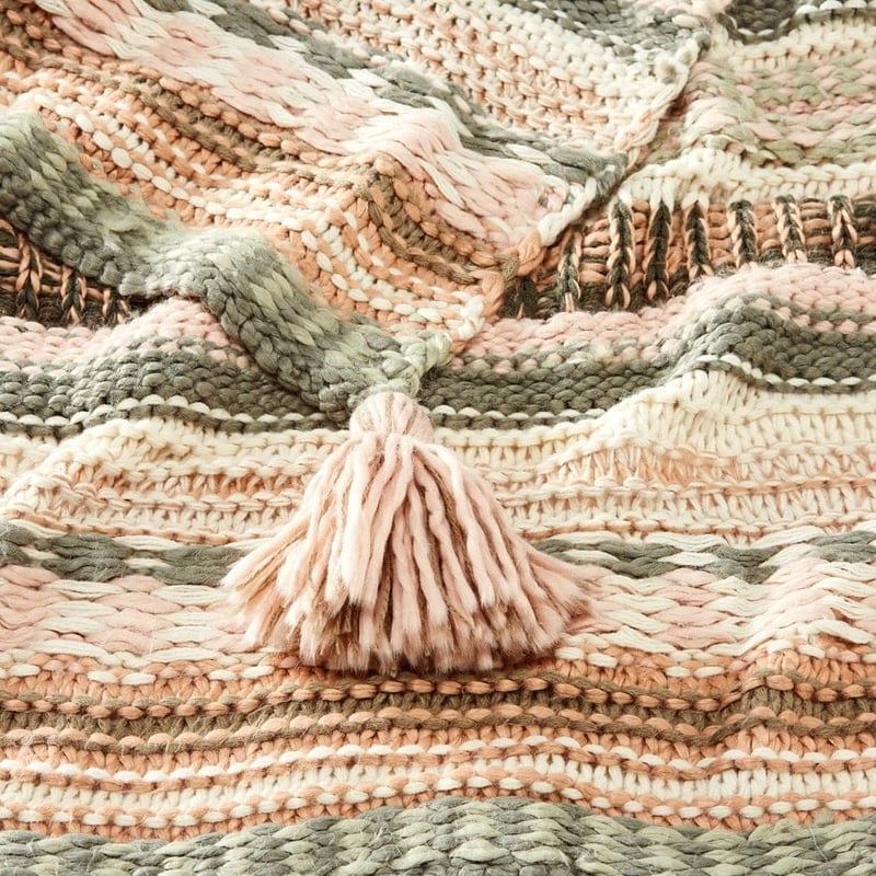 Nebraska Green Throw