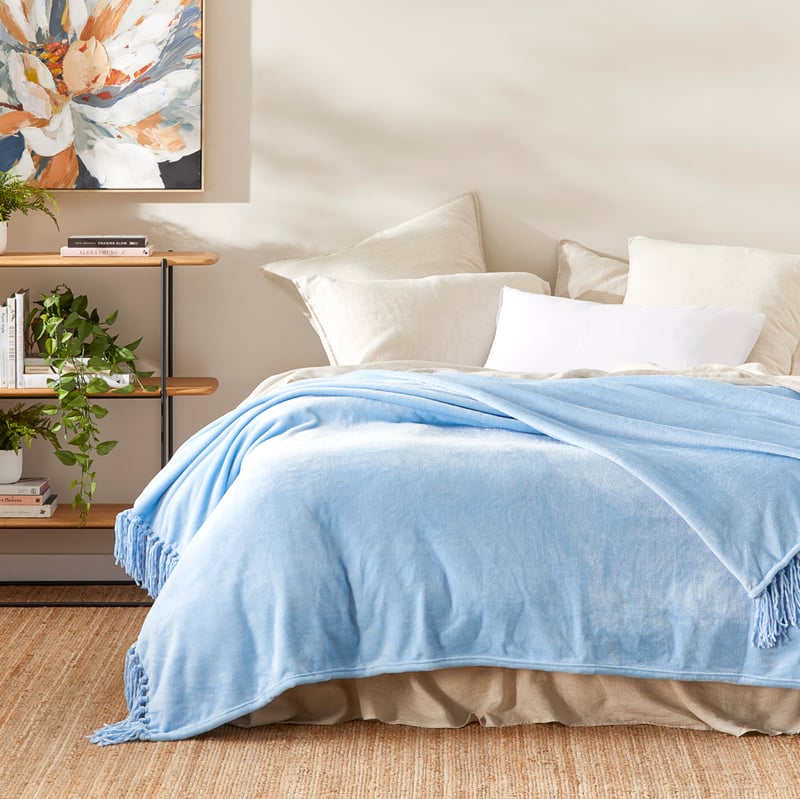 Supersoft Sky Blue Blanket