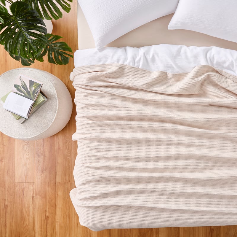 Waffle Natural Blanket