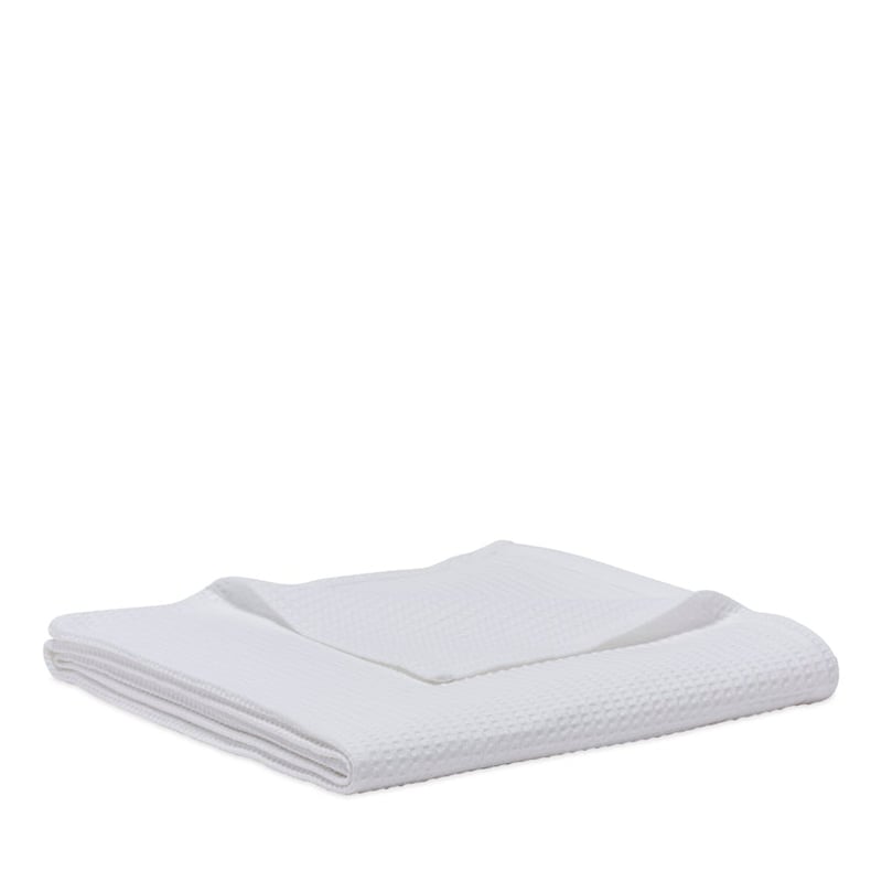 Waffle White Blanket