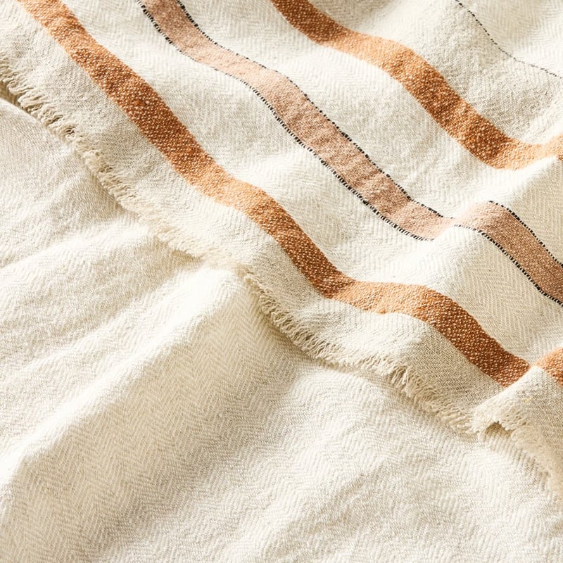 Indra Natural Linen Throw