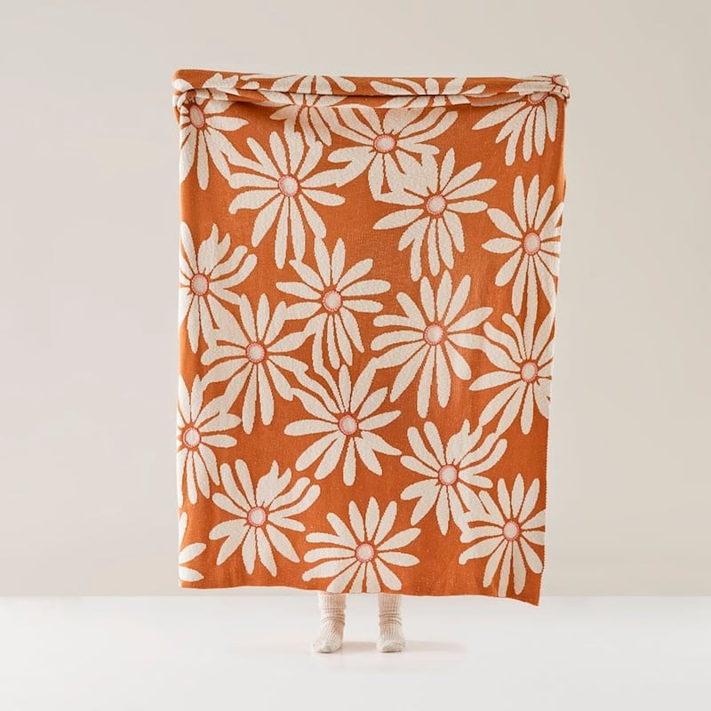 Missy Floral Brown Throw
