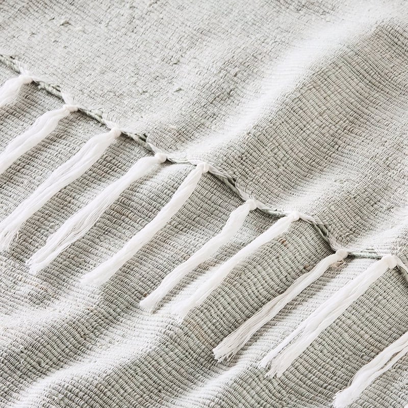 Caspian Sea Blue & White Throw