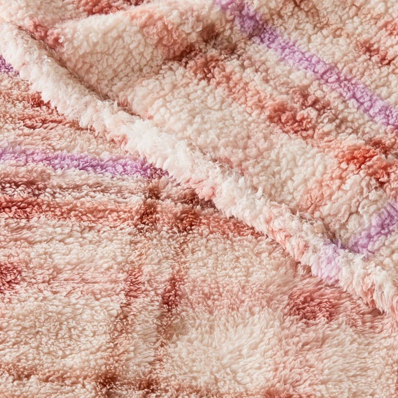 Cloud Sunset Check Blanket