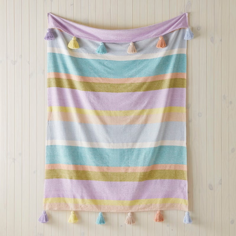 Sorbet Pastels Stripe Throw