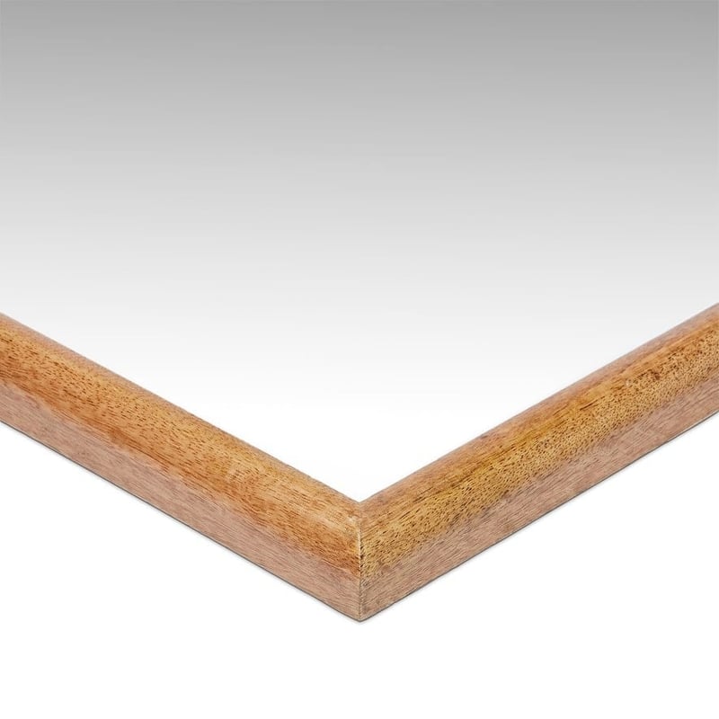 Mango Wood Mirror H91x61cm Natural Pointed Arch