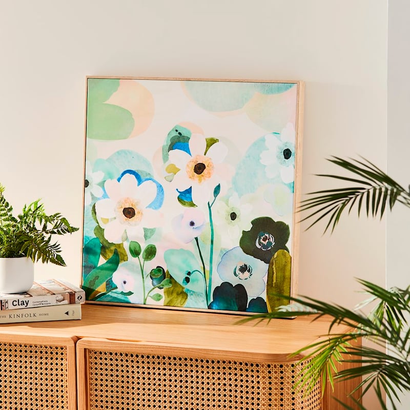 Watercolour Daisies Pastel Flowers Wall Art