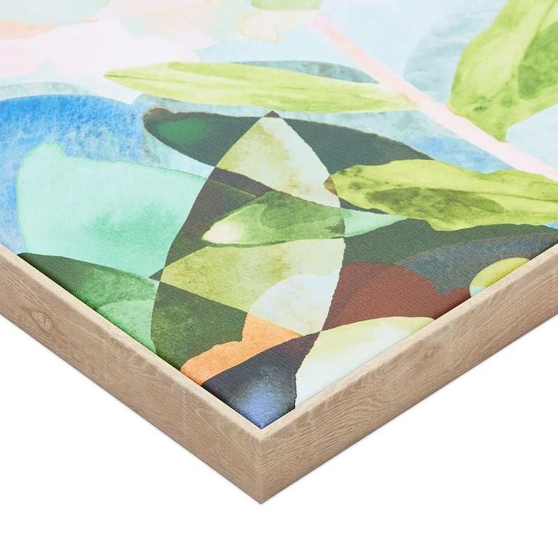 Watercolour Full Bloom Pastel Flowers Wall Art