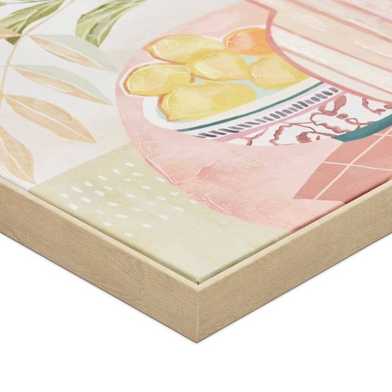 Valencia Pink Vase Canvas