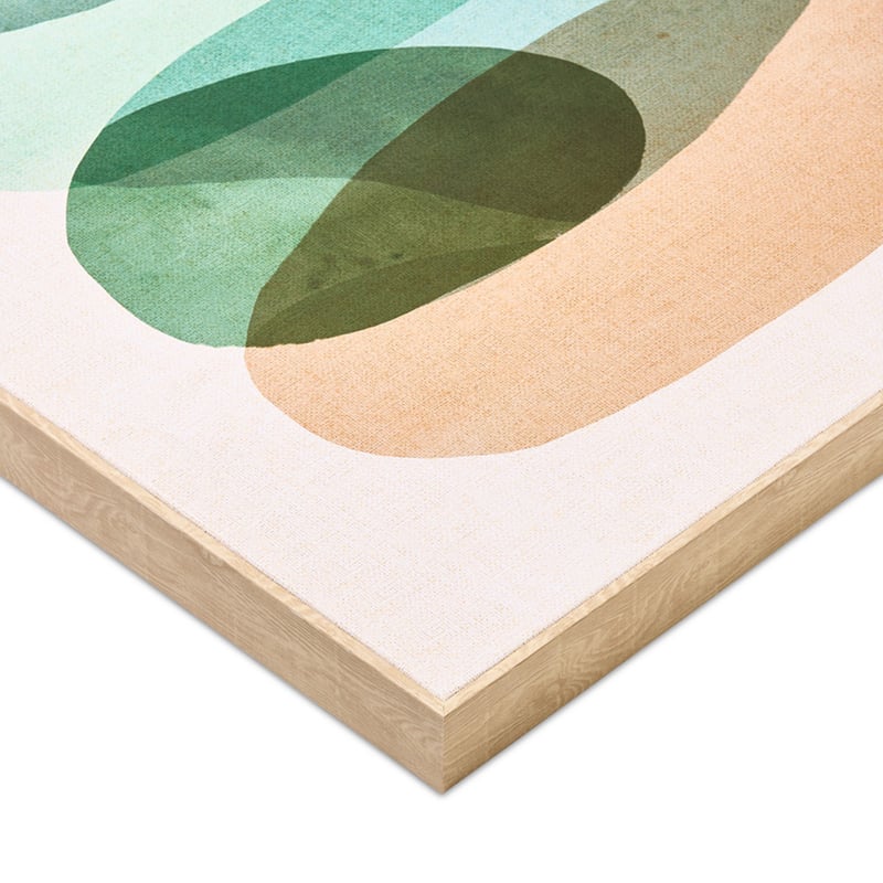 Retro Earth Stones Spring Collage Canvas