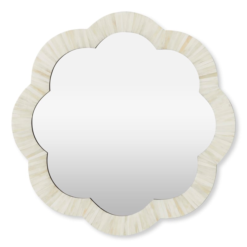 Catania Ivory Flower Mirror