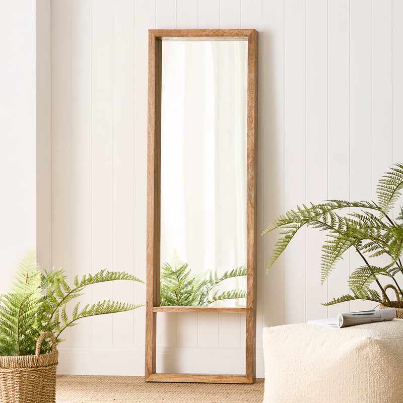 Shinto Burnt Natural Mirror