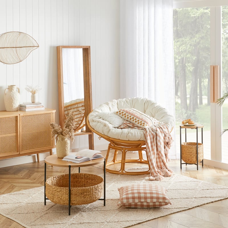 Shinto Burnt Natural Mirror