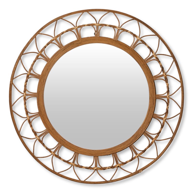 Barbados Natural Round Mirror