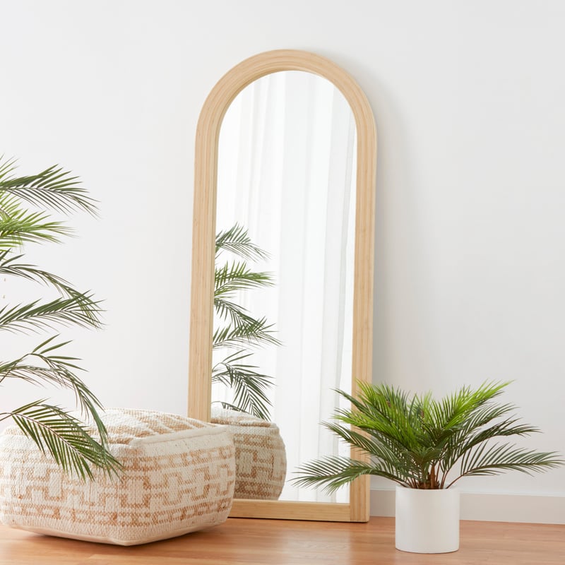 Corfu Natural Floor Arch Mirror
