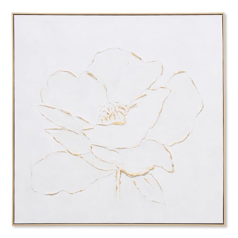Moma White Flower Canvas
