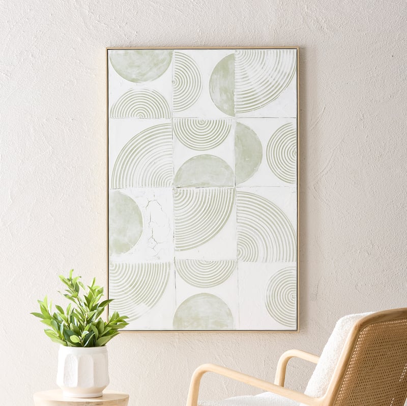 Moma Geo Green Canvas