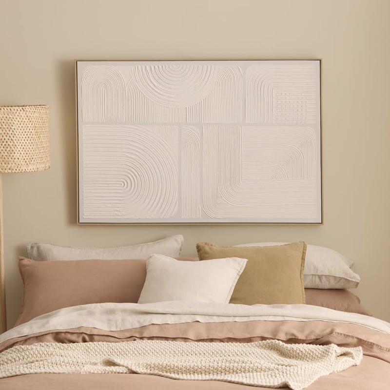Moma White Modern Canvas