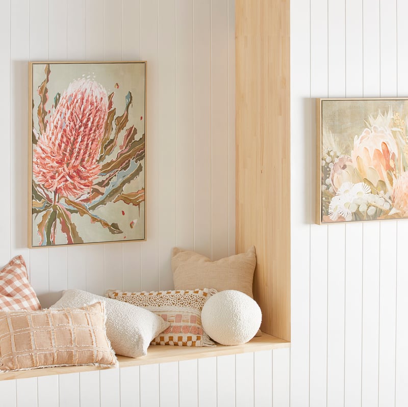 Native Sage Banksia Canvas