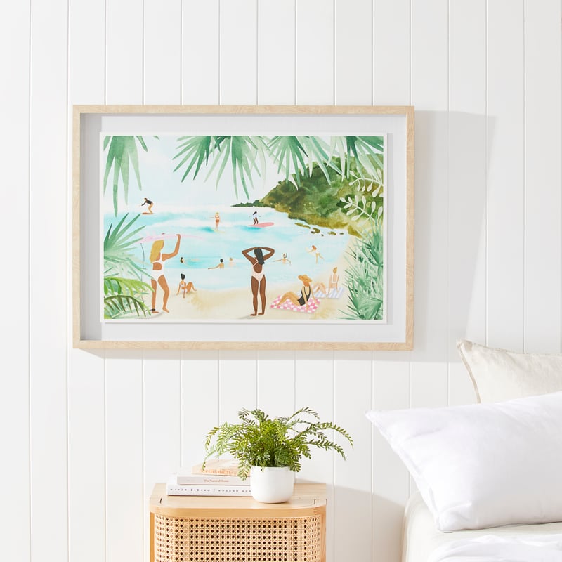 Summer Living Beach Framed Wall Art