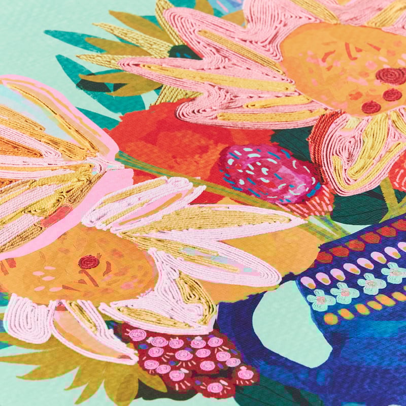 Frida Bouquet Flowers Canvas