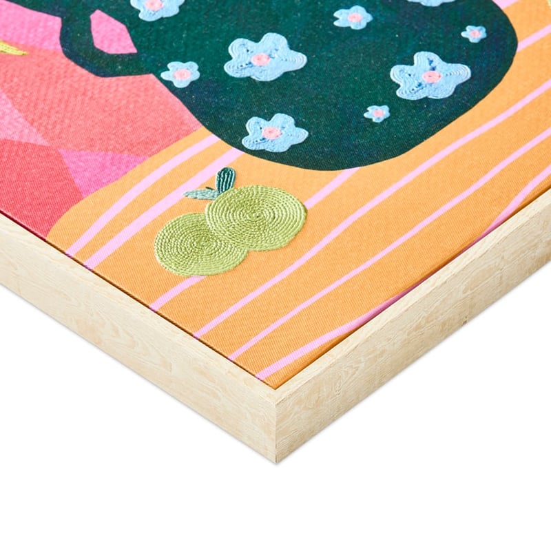 Frida Bouquet Leaves Canvas