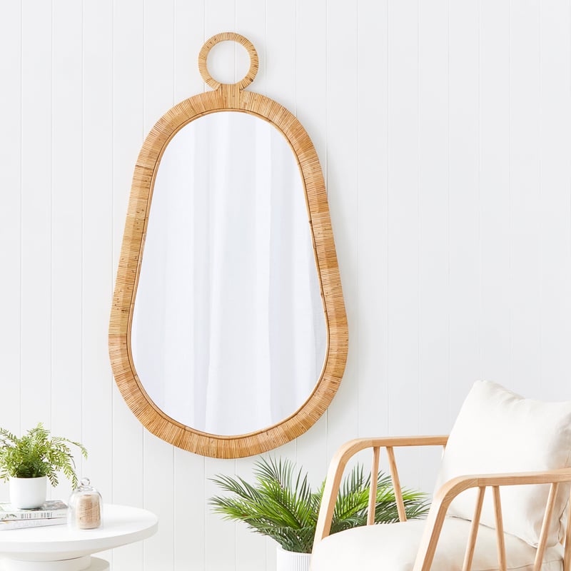Corsica Natural Oval Mirror