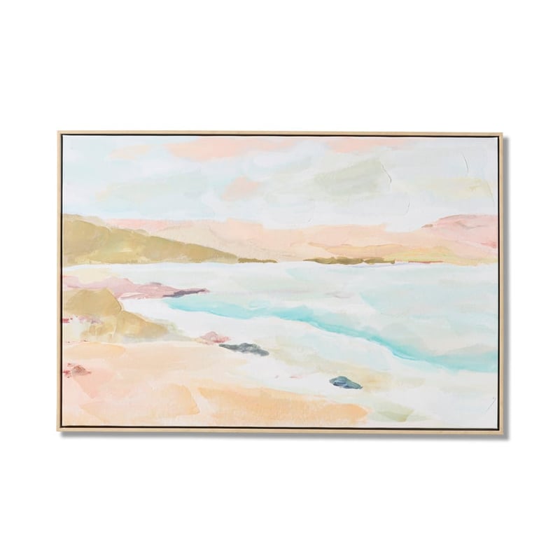 Summer Breeze Pastel Beach Canvas