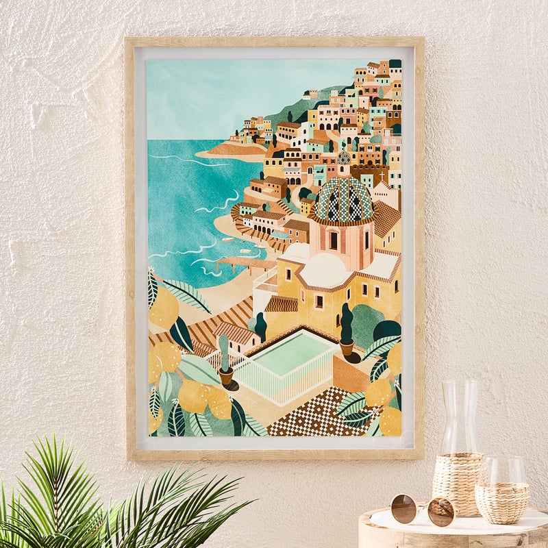 Mediterranean Village Positano Canvas