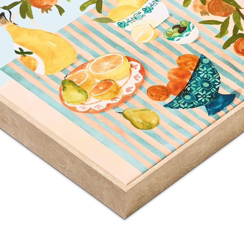 Mediterranean Table Fruit Bowl Canvas