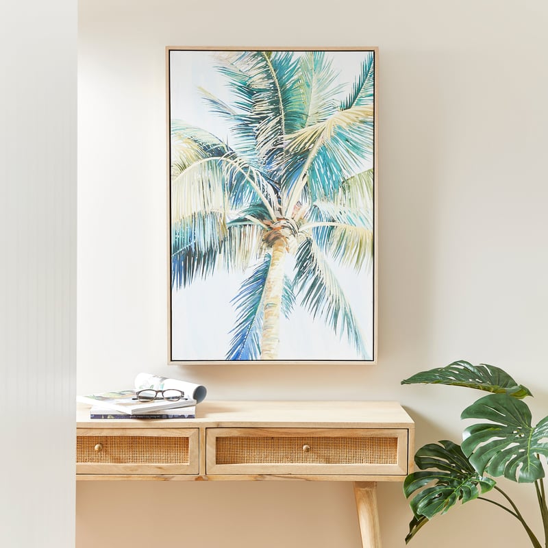 Island Tall Palm Canvas