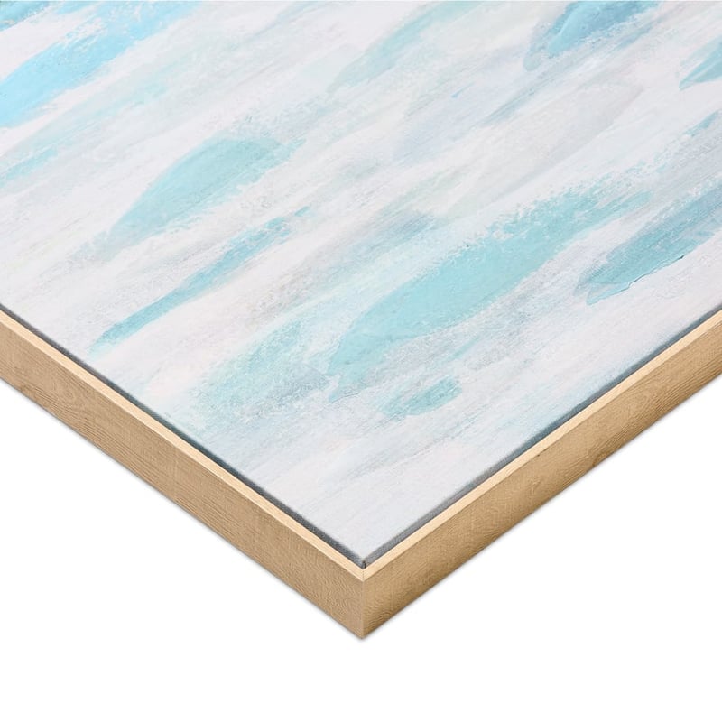 Sea Blue & Gold Canvas