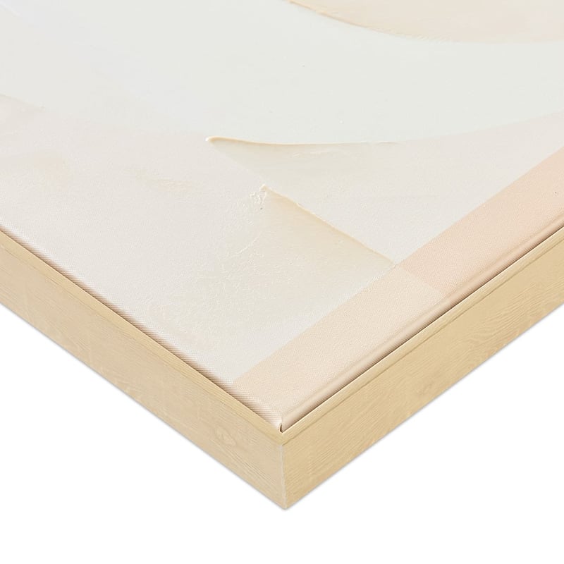 Modernist Natural Geo Canvas